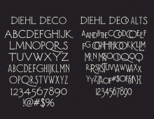 diehl deco typeface design